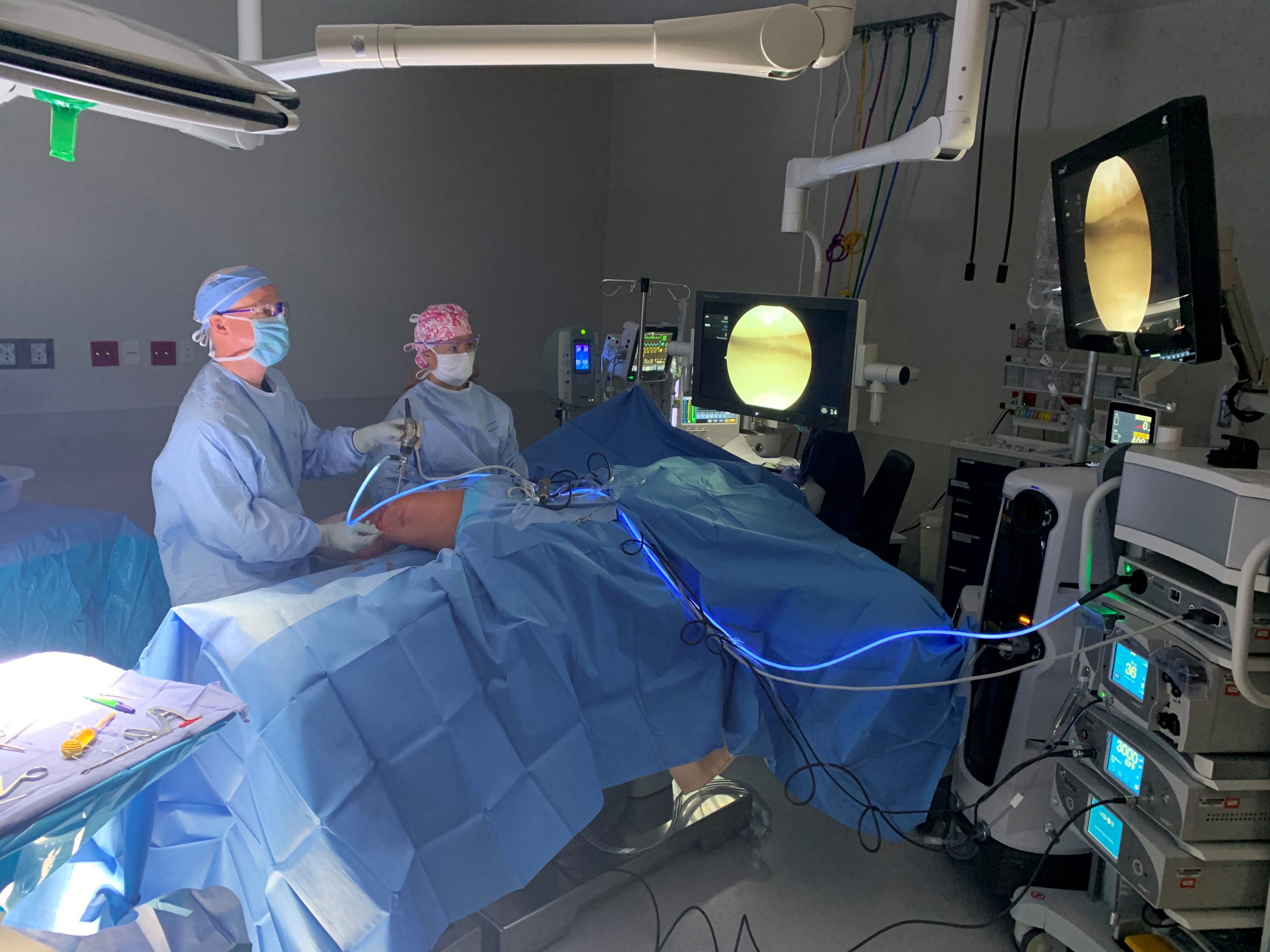 Dr. Alexander Meininger of Steamboat Surgery Center performs an orthopedic procedure